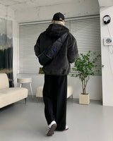 UI Mink Fur Hood Zip-Up Jumper (4 colors)