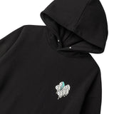 ハートプリンティングパーカー/HEART PRINTING HOODIE-BLACK