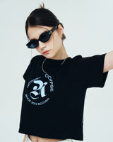 ROMAN TYPO LOGO TSHIRT-BLACK (6681176080502)