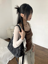 Dao shirring drape sleeveless