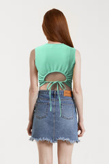 バックカットアウトTシャツ / BACK CUT OUT T.SHIRT
