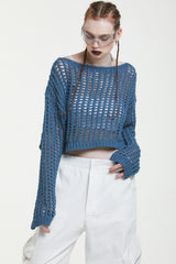 バイクロップドニット/BAY CROPPED KNIT