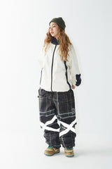 ウィンドブレーカーフーデッドリバーシブルジャケット/BSR2223FWJK036 TWAN WINDBREAKER HOODED REVERSIBLE JACKET CREAM/BLACK