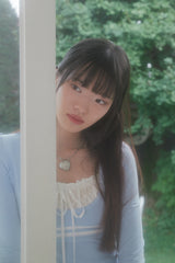 レースリボントップ (BABY SKY)