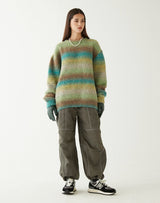 グラデーションセーター/GRADATION SWEATER GREEN YELLOW