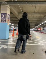 ダークウォッシュワイドデニムパンツ