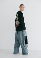 ワールドワイドジャージロングスリーブ / BSR2223FWPO035 WORLD WIDE JERSEY LONG SLEEVE BLACK