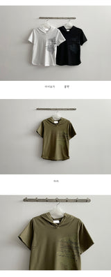 ローリーフードショートスリーブTシャツ / Roly Hood Short Sleeve Tee