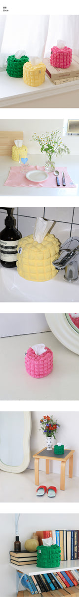Bubble tissue case (원형)