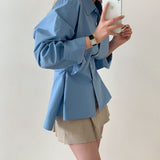 [Good Detail] Two-type Overfit Snap Button Shirt