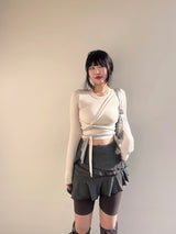 : Ballet Core Strap Cropped T-shirt