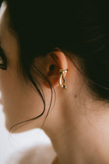 [MADE] Strap ear-cuff (14k gold plated)