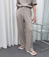 UNプリーツ半袖Tシャツ / UN Pleats Short-Sleeved T-Shirt (4 colors)