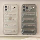 リトルキッテンパデッドアイフォンケース/standingchu Little kitten Padded case