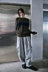 H-T CARGO BALLOON SWEAT PANTS (Gray) / カーゴバルーンスウェットパンツ