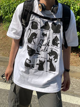 レイジーキャットハーフTシャツ