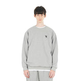 3D Monogram Black Embroidery Sweatshirt Gray