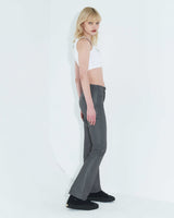 コーテッドバックスリットジーンズ / Coated Back Slit Jeans _ Grey
