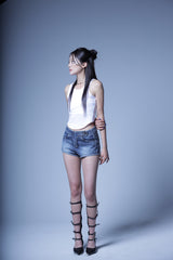 04.FLEXURA SHORT PANTS DENIM