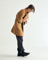 UNISEX WOOL RAGLAN HIDDEN COAT M - TWILL CAMEL (6636060704886)
