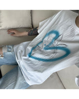 ハートラビットプリントショートスリーブ / SO Heart Rabbit Printed Short-Sleeved (4 colors)