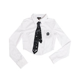 ローズサテンタイ / ROSE SATIN TIE #BLACK
