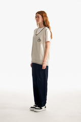 ミドルチェリーⅤネックニットベスト／MIDDLE CHERRY V-NECK KNIT VEST [BEIGE]