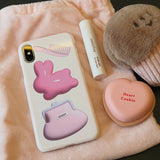 flying bunny hard phone case(glossy)
