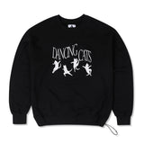 ダンシングキャッツスウェットシャツ / 25P DANCING CATS SWEAT SHIRTS_BLACK
