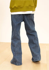 インシションインバーティドウォッシードデニムパンツ/INCISION INVERTED WASHED DENIM PANTS