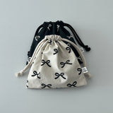 RIBBON STRING POUCH (2 color)
