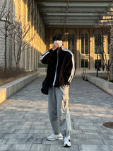 LMN ラインフリースジャージー / LMN line fleece jersey (black)