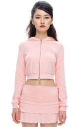 テリーラッフルスカート/[ISK003-5] TERRY RUFFLE SKIRT PINK