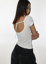 【MADE】エールストリング バックレス半袖Tシャツ