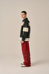 COLOR TONING LEATHER JACKET