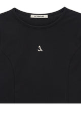 ロゴ長袖トップ / LOGO LONG SLEEVE TOP (BLACK)