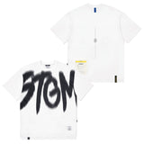 23 ブラーオーバーサイズTシャツ / 23 BLUR OVERSIZED T-SHIRTS WHITE / BLUE