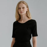 バックスクエア ハーフTシャツ / Back square half t-shirt