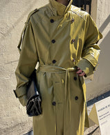 [自主製作] [Restock] ルーカスレザートレンチコート/LUCAS leather trench coat (2 color)
