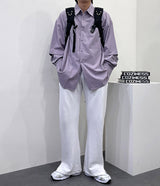 プリーツウォッシングトレーニングサイドスリットパンツ/[Unisex] Pleated washing training side slit pants (6 colors)