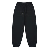 BIG SCRIPT LOGO EMBOSSING SWEAT PANTS BLACK 