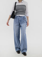 レイヤードシンプルチューブトップ / Layered simple tube top (4color)