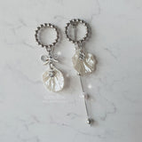 White Shell Ribbon Princess Piercing