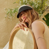 Organic band paper sun visor White