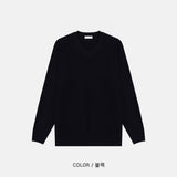 LMN ディオ ルーズフィットハチ Vネックニット（5色）