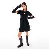 ウォーマースリーブワンピース / OW Warmer Sleeve One-piece [Black Pearl Knit]