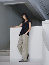 NYLON CARGO PANTS [ MOSS ]