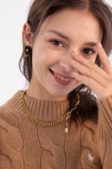 サージカルボールドチェーンネックレス/Surgical bold chain necklace