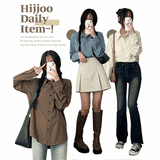 [Three sizes of F~XL!] ラクーン12色デイリーポケットシャツ