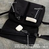 5-Pocket Crossbody Bag (Black)